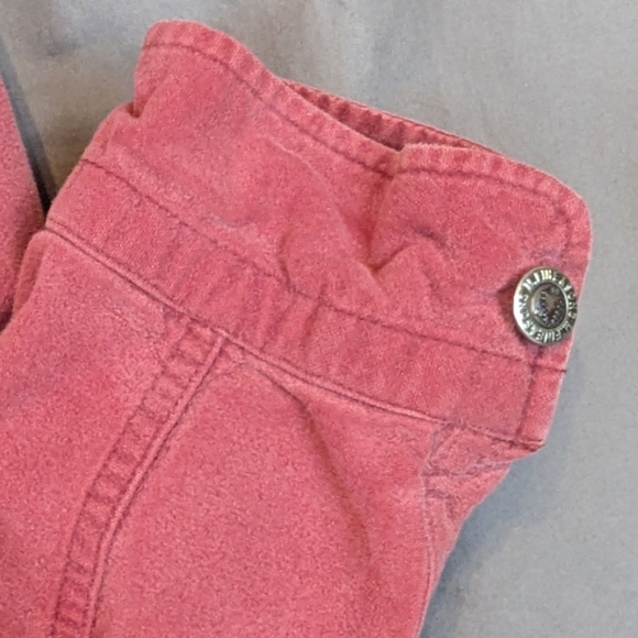 M. Fine & Sons medium button down shirt in soft red/mauve - Picture 6 of 12